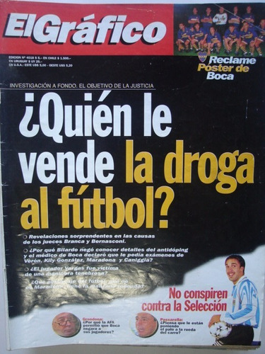 El Grafico 4018 Futbol Quien Le Vende Droga Al Futbol