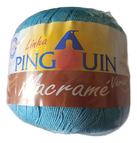 1 Kilo Macramé Pingouin De Algodón 100% Ovillo De 100g Azul Claro