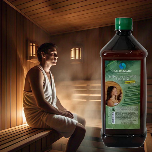 Essência De Eucalipto Concentrado Tradicional Para Sauna Silicamp 1l