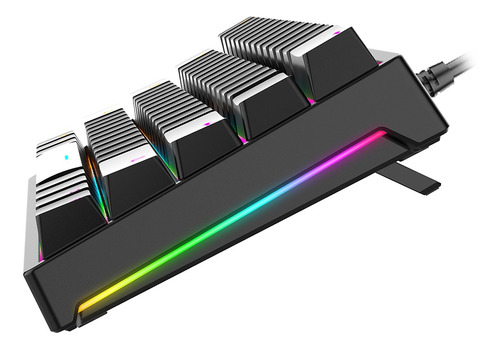Teclado mecánico con retroiluminación RGB con cable Bajeal G101 de 61 teclas