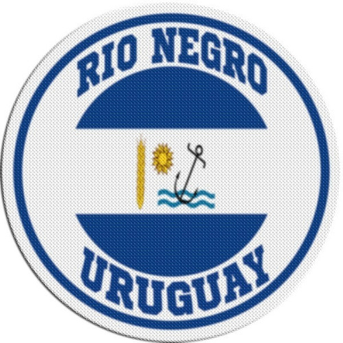 Parche Circular Escudo Uruguay Rio Negro