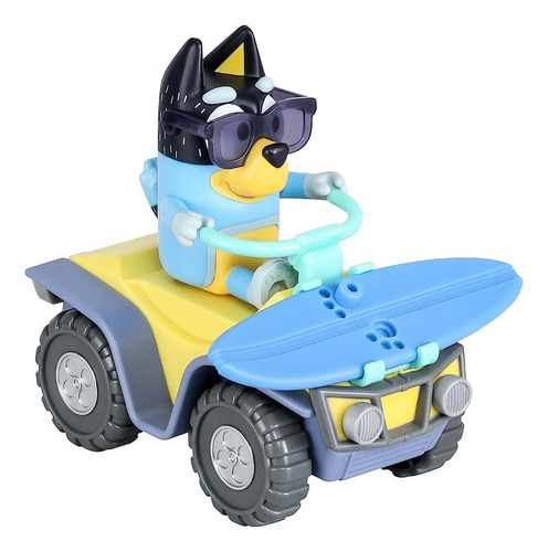 Bluey Set 2 Figura Bandit Dia En La Playa Accesorios