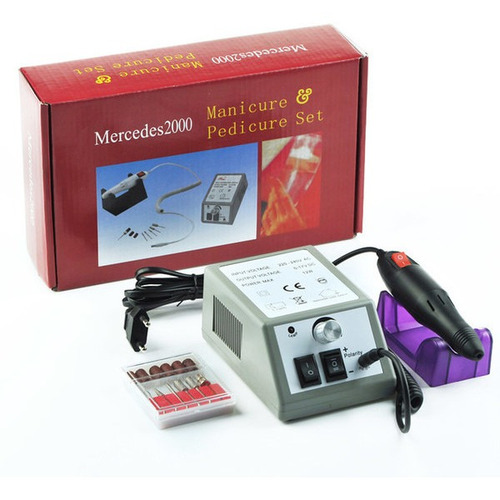 Imagen 4 de 5 de Torno Profesional Manicuria Pedicuria Uñas + Kit De Fresas