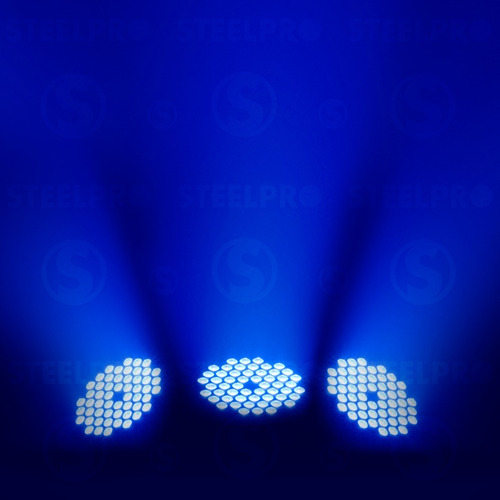 Imagen 8 de 9 de Cañón Led Par 54 Led X 3w Rgb + Ambar Full Color - Steelpro