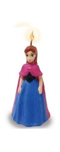 1pz Vela Pastel Cumpleaños Fiesta Figura Frozen Anna 0fro0