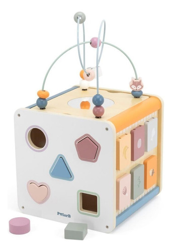 Cubo Didáctico 8 En 1 De Madera Para Niños - Viga Polar B