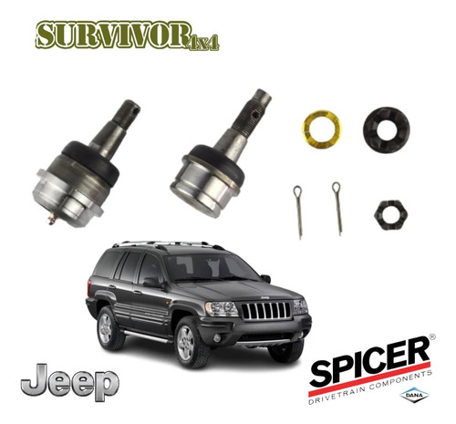 Kit De Muñones Delants Superior E Inferior Jeep Wj Gc Spicer