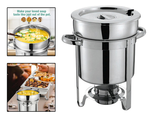 Olla Para Sopa Con Soporte Para Combustible, Calentador 7l