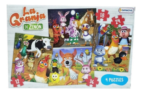 Puzzle X4 Tapimovil Granja De Zenon Rompecabezas Infantil