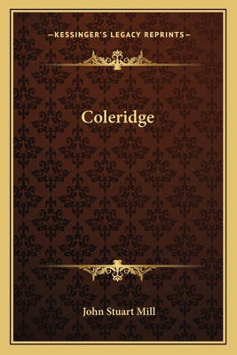 Libro Coleridge - Mill, John Stuart