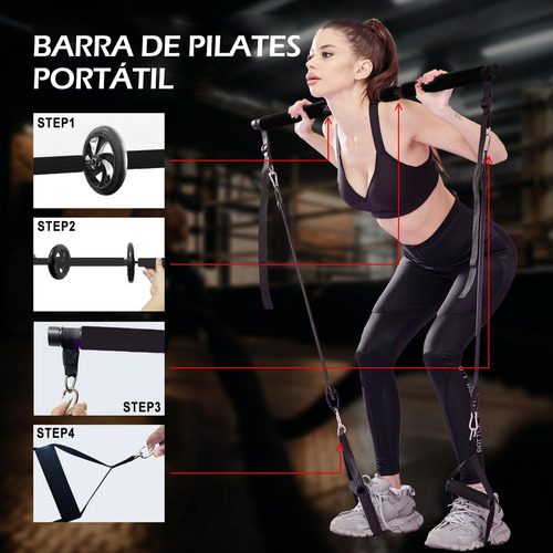 200lbs Banda Elásticas Resistencia Ligas Ejercicio Kit 30pcs