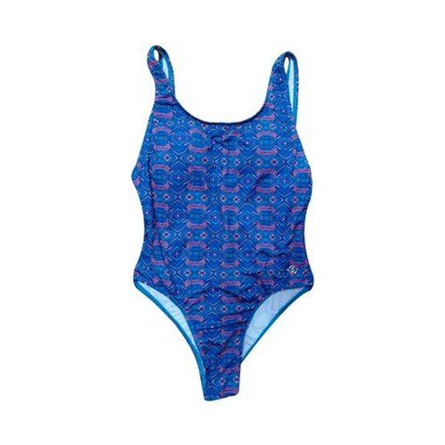 Body Traje De Baño Básico Estampado Azul Colorido