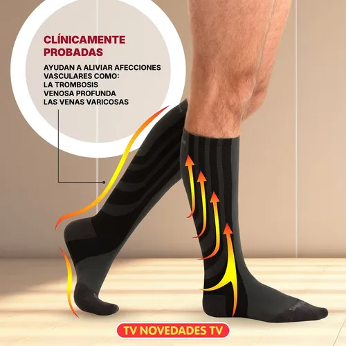 Medias Con 4 Niveles De Compresión Activa Sankom Patent Soc