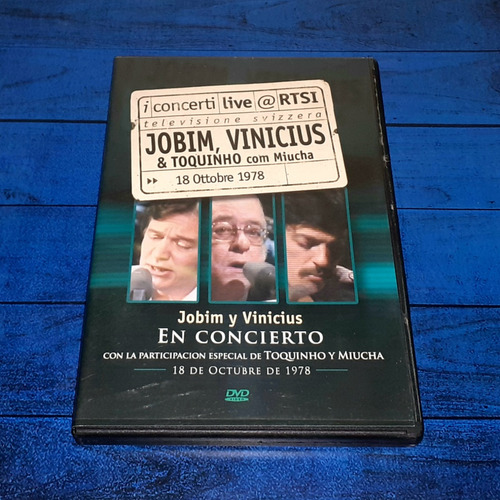 Jobim Vinicius Toquinho Miucha Live Dvd Arg Maceo-disqueria