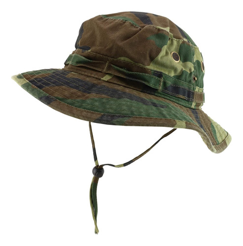 Gorro Caza Con Cordón Barbilla Y Sarga Camuflaje Algodón Xl