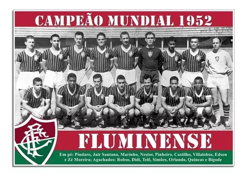 Poster Do Fluminense - Campeão Mundial 1952