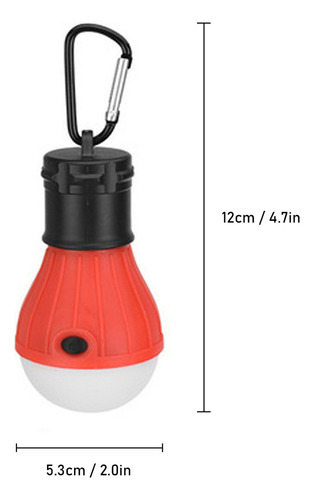 Bombilla Led Portátil Para Tienda De Campaña Con Clip