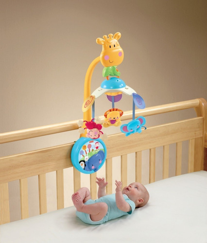 Imagen 2 de 4 de Móvil Musical 2 En 1 Fisher Price