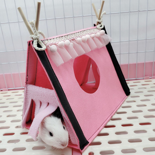 Hamster Hideout Tent, Conejo, Rata, TĂșnel, Casa, Animal Pequ