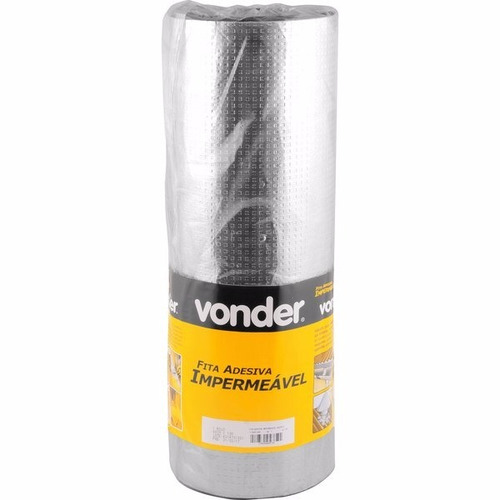 Imagem 3 de 3 de Fita Adesiva Impermeável 45cm X 10 M Vonder Aluminizada 6un