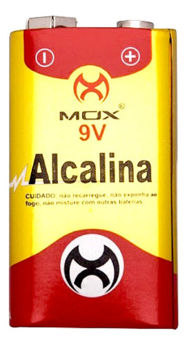 Baterias Alto Desempenho 9v Mox Alcalina Pilha 9v