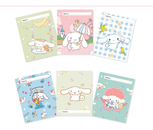 Asignaturas N°3 De Cinnamoroll Sanrio Separadores De Carpeta