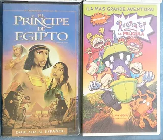 2 Películas Vhs Rugrats Y Príncipe Egipto