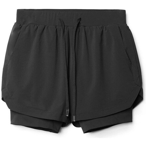 Pantalones Cortos Deportivos Transpirables De Doble Capa Gim