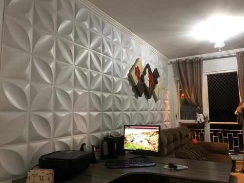 Placas 3d Kit Com 88 Revestimento Parede Pvc 22m² 50x50cm