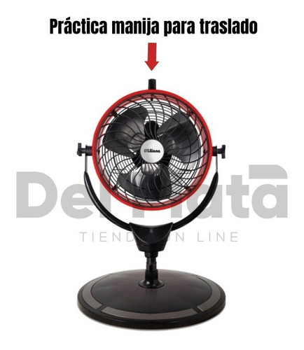 Imagen 5 de 7 de Ventilador De Pie Turbo Tambor Liliana Vphd16r 200 Watts Ind