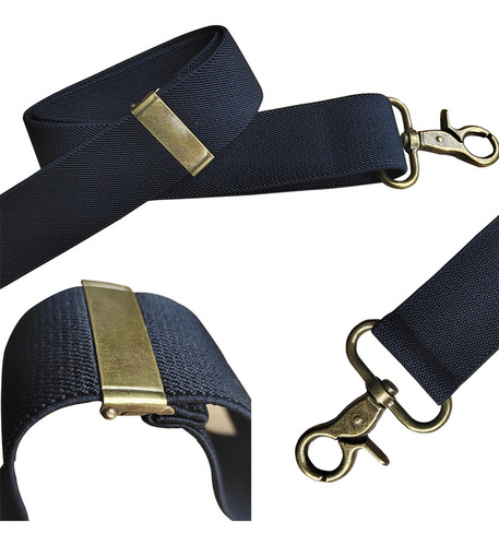 Tirantes Para Pantalones Para Hombre, 4 Clips, Elásticos Aju