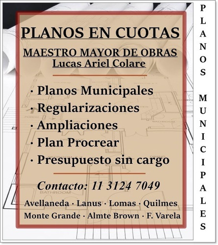 Imagen 1 de 10 de Planos Municipales - Maestro Mayor De Obras - Pro.cre.ar
