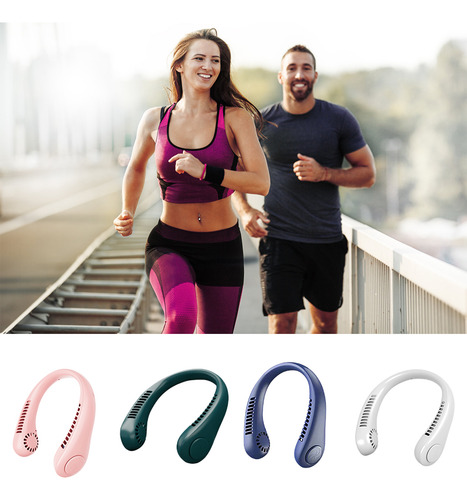 Ventilador Recargable Cuello Portátil Silencioso 1200mah