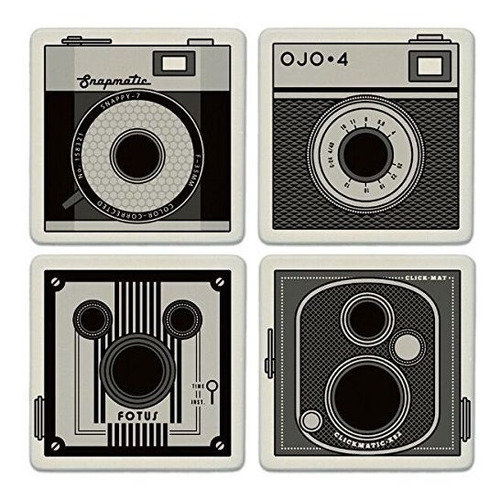 Posavasos Coasterstone,  Vintage Cameras  (juego De 4), 4-1 