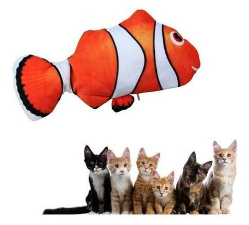 Juguete Eléctrico Para Gatos Juguete De Pez Saltarin Nemo
