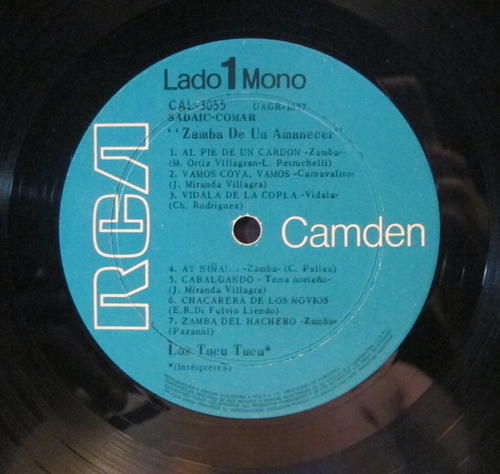 Los Tucu Tucu - Zamba De Un Amanecer - Lp Arg 19xx (Usado)