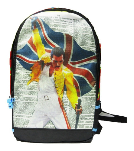 Imagen 2 de 6 de Mochila Freddie Mercury , Queen, Inglaterra , Modelo Fre01