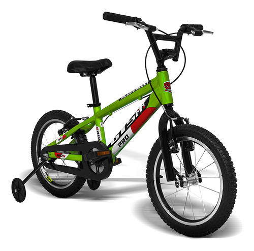 Bicicleta Infantil Gts M1 Aro 16 V-brake Adv New Kids Pro Cl Cor Verde Tamanho do quadro Tamanho Unico