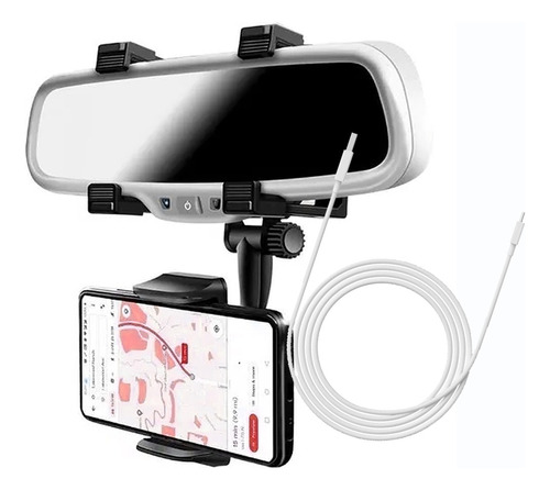 Soporte Porta Celular Auto Holder + Cable Largo 2mt  Regalo