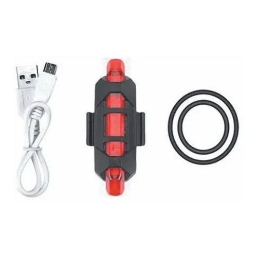 Imagen 2 de 3 de Pack De Luces De Seguridad Para Bicicleta Con Recarga Usb