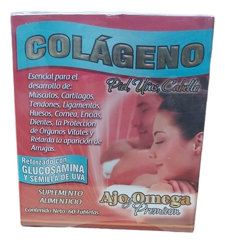 Ajo Y Omega Premium Colageno Con 60 Tabs Sabor Sin Sabor