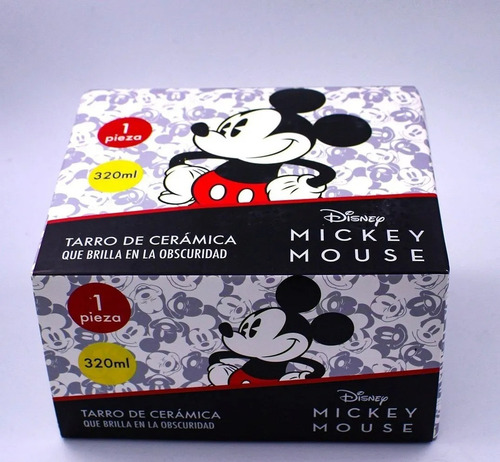 Taza Mikey Mouse Luminosa, Brilla En La Oscuridad 320 Ml