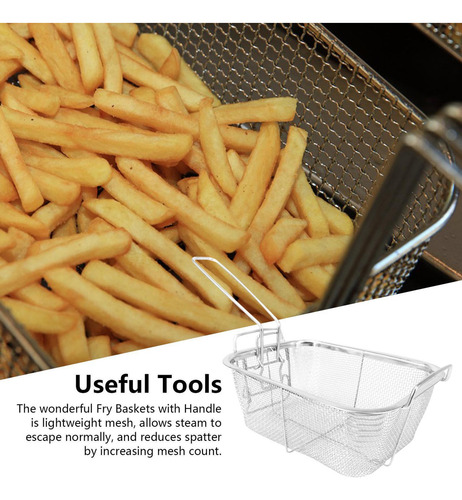 Cesta Para Freidora Cesta Para Freír De Acero Inoxidable Con