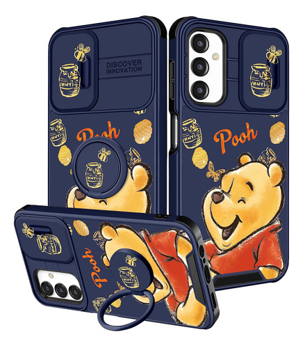 Funda Para Samsung Galaxy A14 5g Winnie Pooh Soporte Azul