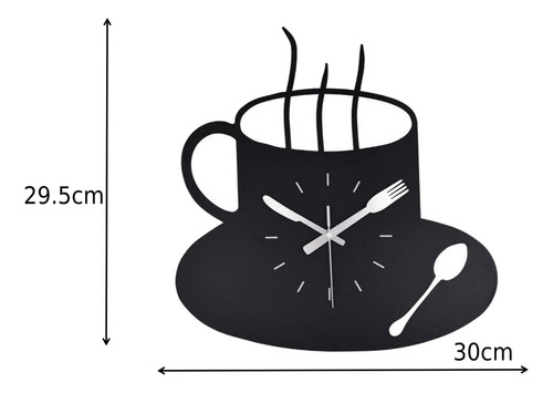 ... Reloj De Pared Moderno Cocina Temática Taza De Café