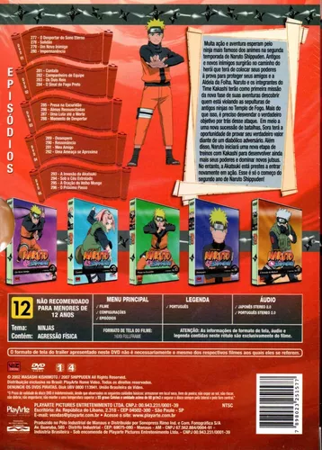 Dvd - Naruto Shippuden: 2ª Temporada Box 1 (5 Discos)