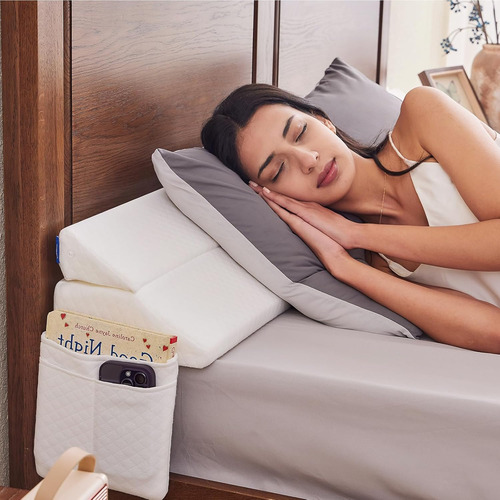 Almohada De Cuña Ajustable Cama Queen Cabecero, 0-8 Pu...
