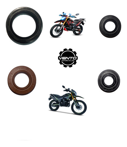 Jgo Retenes Motor Vento Crossmax 250 ¡¡¡calidad Premium!!