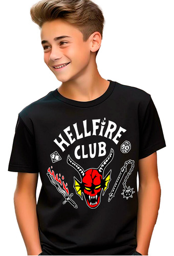 Camiseta Remera Stranger Things Hellfire Club Temporada 4  