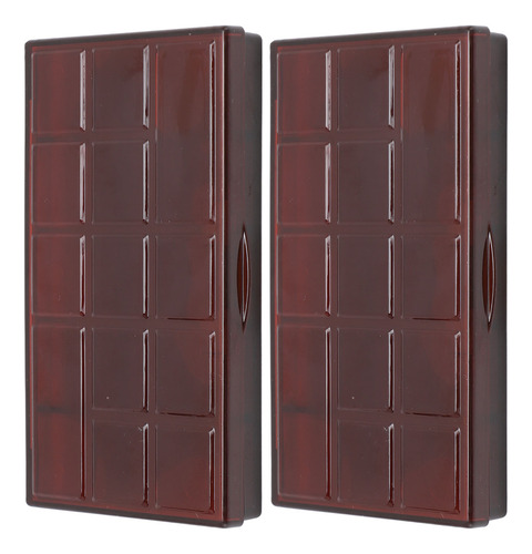 Estuche De Acuarela A Prueba De Fugas De Chocolate, 2 Piezas
